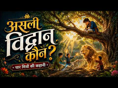 असली विद्वान कौन? चार मित्रों की कहानी - Story Video Thumbnail